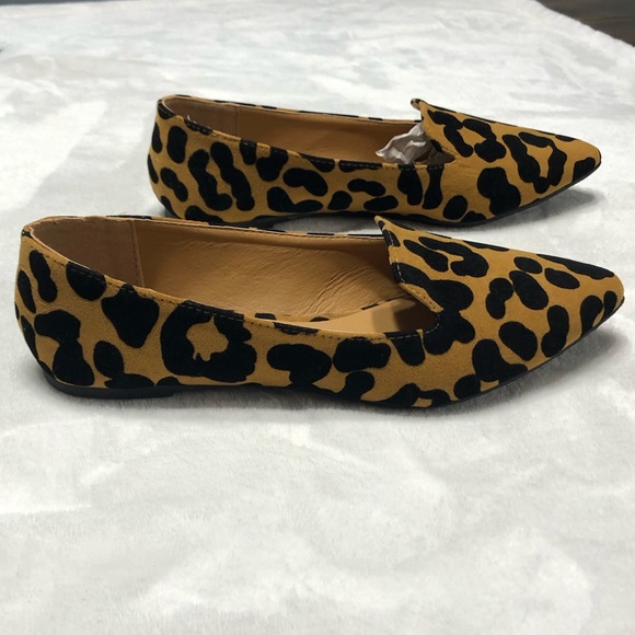 Qupid 6 NWOT leopard cheetah Point toe flats - Picture 4 of 10